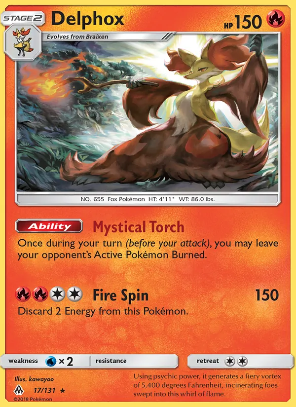 Delphox, Forbidden Light Nº 17
