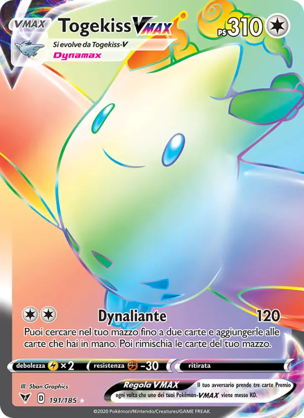 Togekiss VMAX, Voltaggio Sfolgorante Nº 191