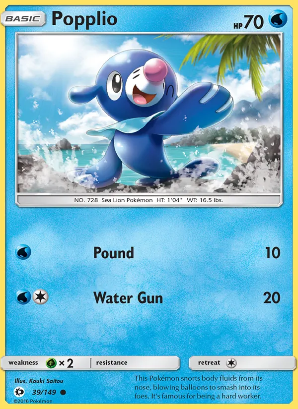 Popplio, Sun & Moon No. 39