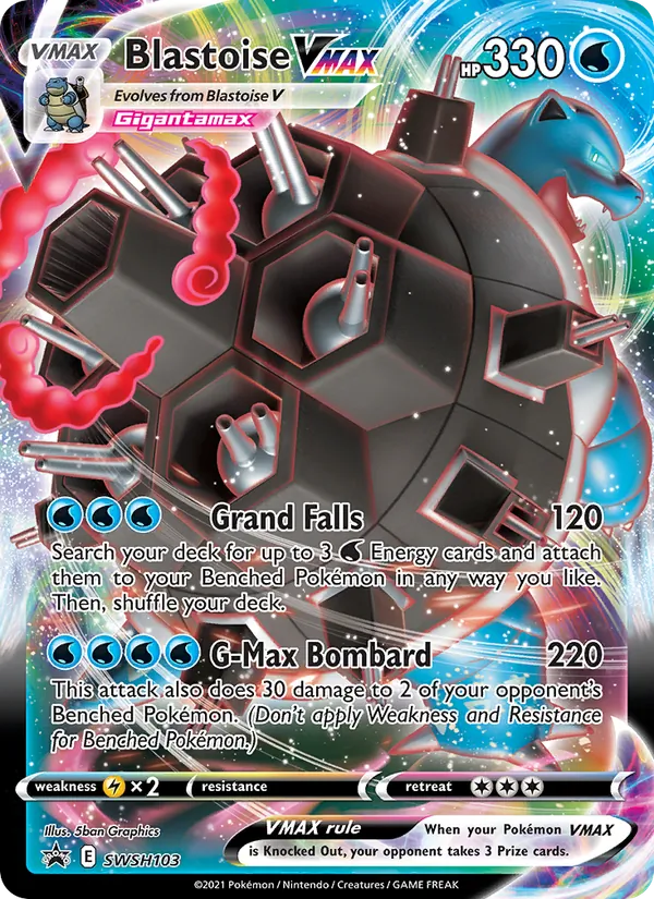 Blastoise VMAX, SWSH Black Star Promos No. SWSH103