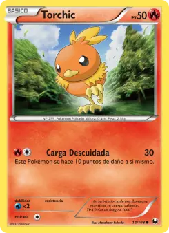 Torchic, Oscuros Exploradores No. 14 Normal