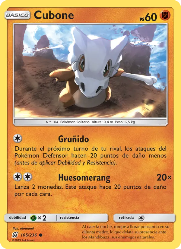 Cubone, Mentes Unidas No. 105