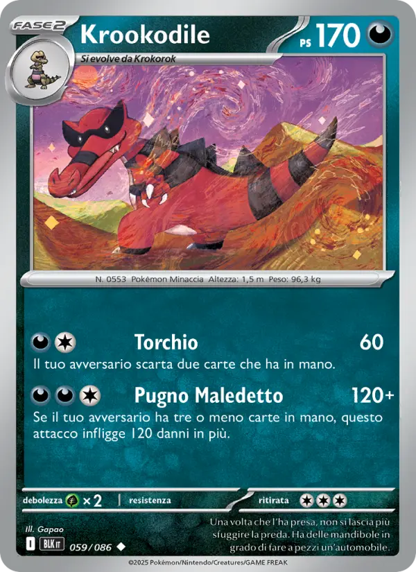 Krookodile, Luce Nera No. 059