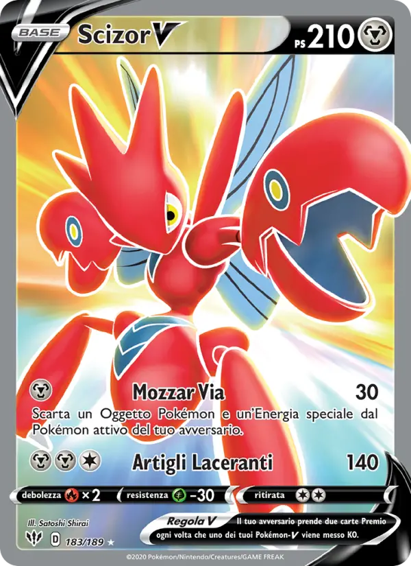 Scizor V, Fiamme Oscure No. 183