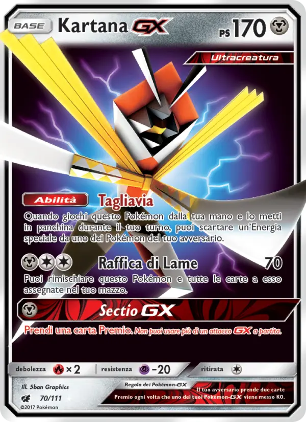 Kartana GX, Invasione Scarlatta No. 70