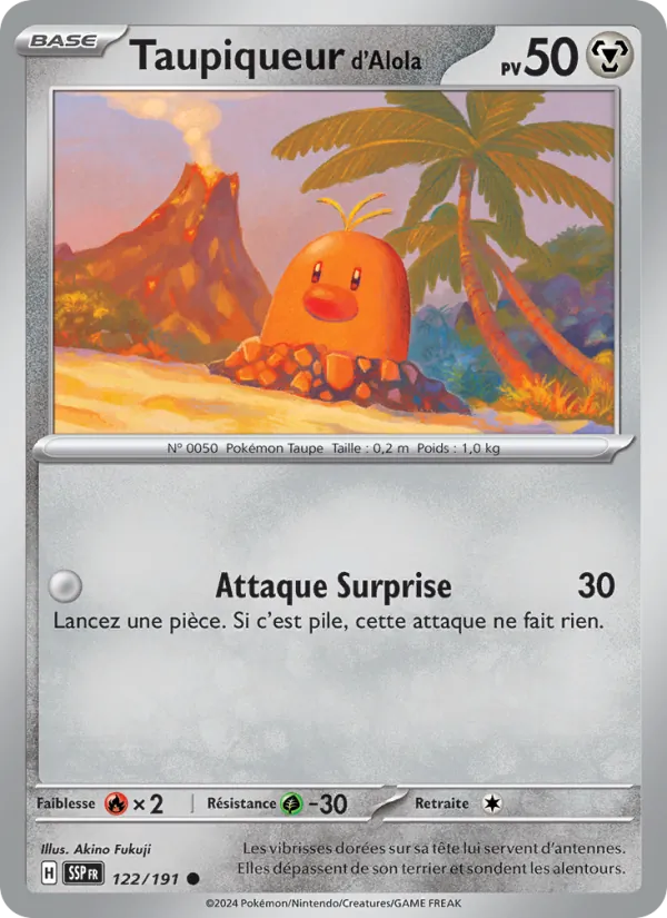 Taupiqueur d'Alola, Étincelles Déferlantes No. 122