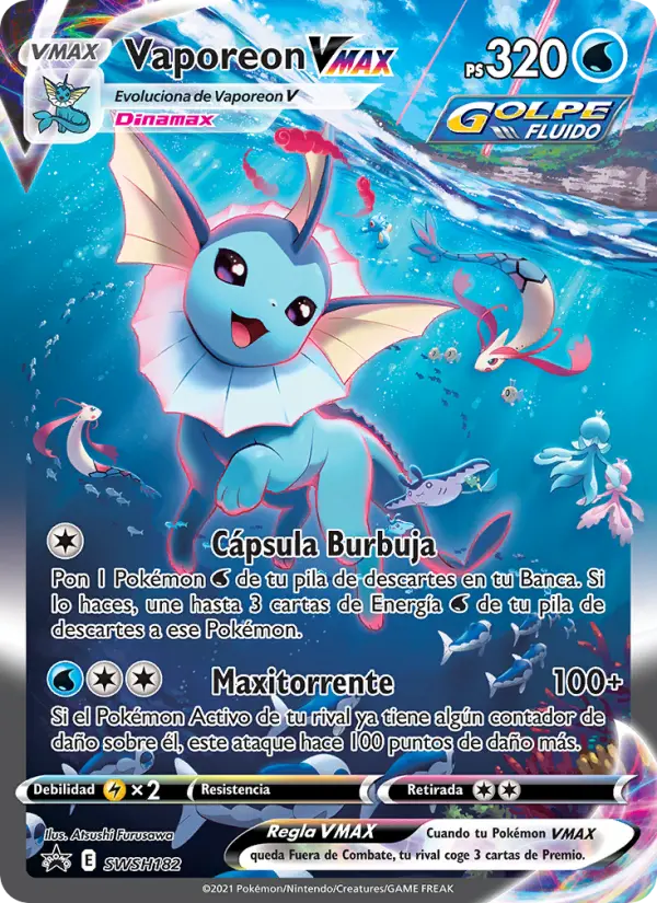 Vaporeon VMAX, Cartas de promoción ESES No. SWSH182