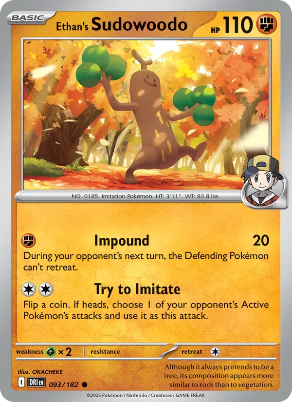 Ethan's Sudowoodo, Destined Rivals No. 093
