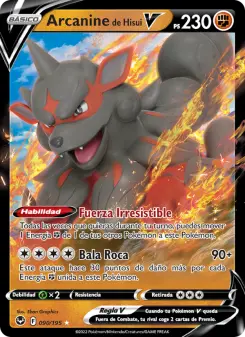 Arcanine de Hisui V, Tempestad Plateada Nº 090 Holo