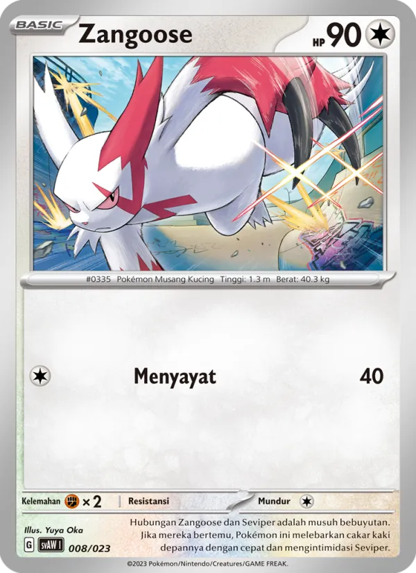 Zangoose, Quaxly & Mimikyu ex No. 008