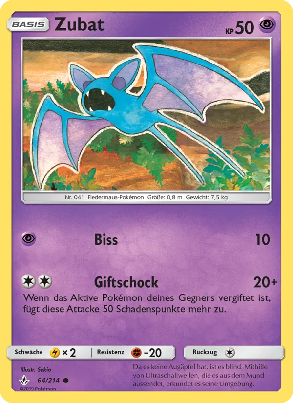 Zubat, Kräfte im Einklang No. 64