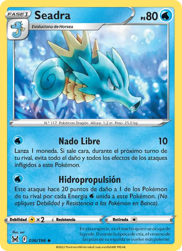 Seadra, Origen Perdido No. 036