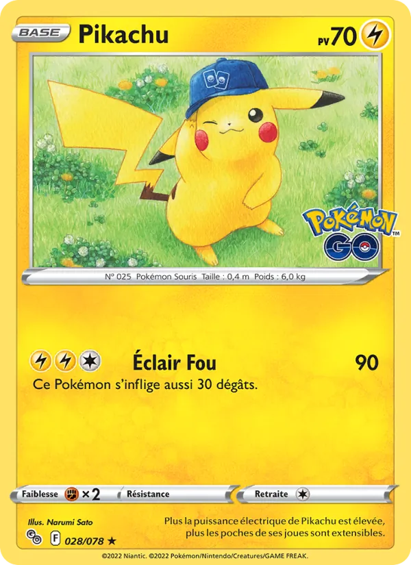 Pikachu, Pokémon GO No. 028