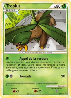 Tropius, Déchaînement No. 66 Normal