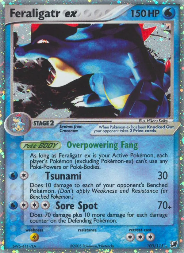 Feraligatr ex, Unseen Forces No. 103