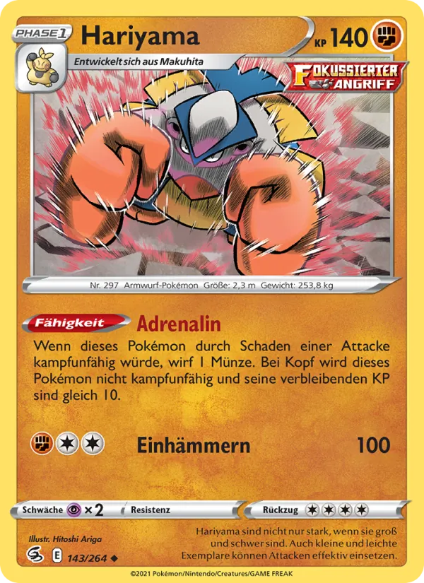 Hariyama, Fusions Angriff No. 143