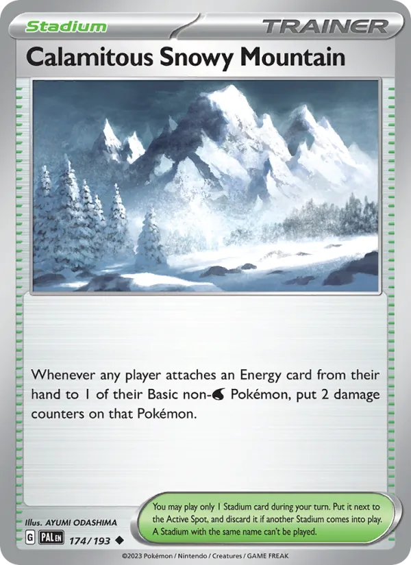 Calamitous Snowy Mountain, Paldea Evolved No. 174