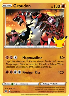 Groudon, Celebrations No. 17 Holo