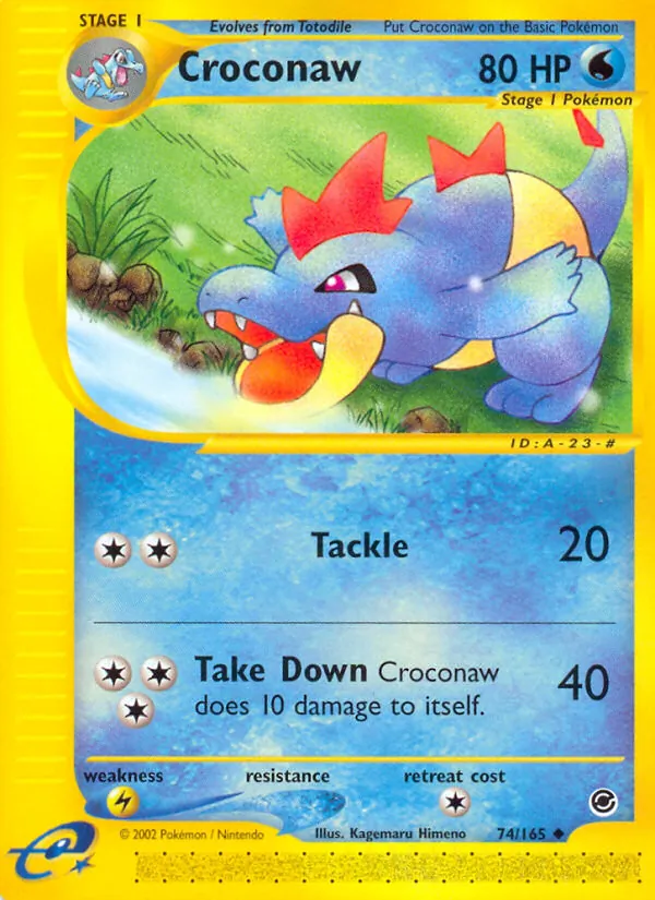 Croconaw, Expedition Base Set No. 74