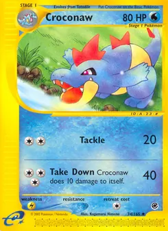 Croconaw, Expedition Base Set Nº 74 Normal