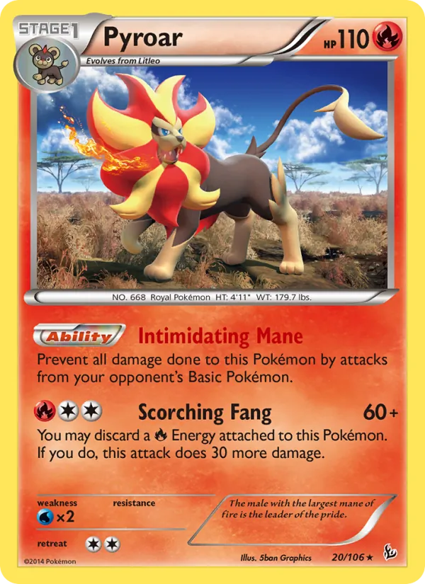 Pyroar, Flashfire No. 20