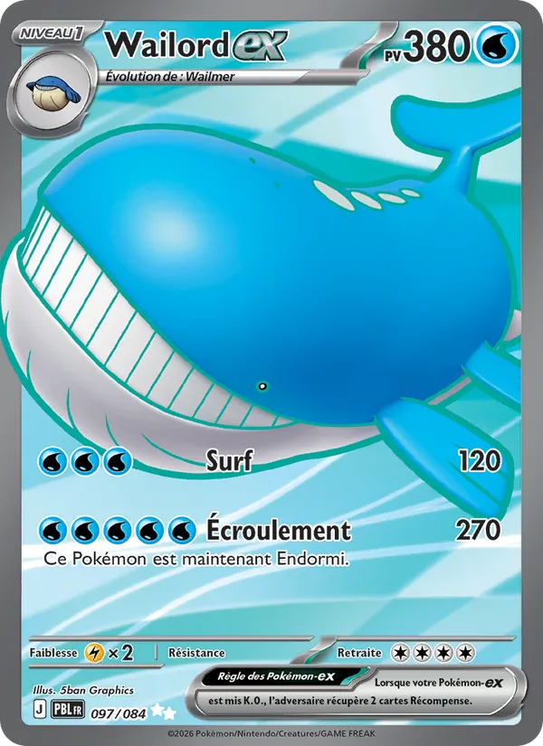 Wailord-ex, Nuit Noire No. 097