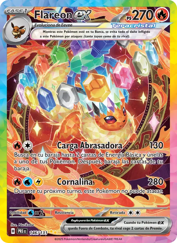 Flareon ex, Evoluciones Prismáticas No. 146