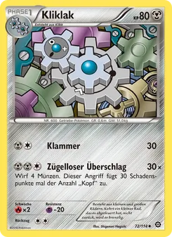 Kliklak, Dampfkessel Nº 72 Normal