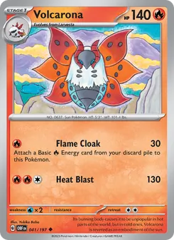 Volcarona, Obsidian Flames No. 041 Normal