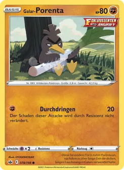 Galar-Porenta, Schaurige Herrschaft No. 78 Normal