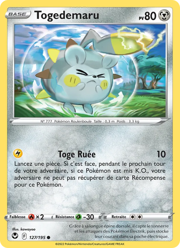 Togedemaru, Tempête Argentée Nº 127