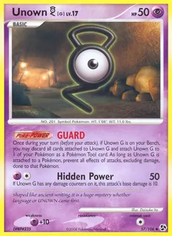 Unown G, Great Encounters No. 57 Normal