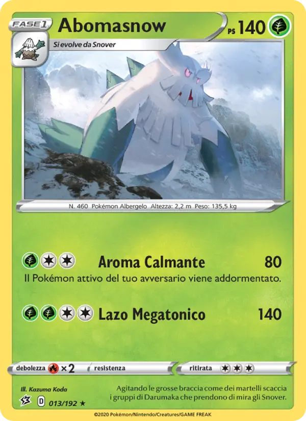 Abomasnow, Fragore Ribelle Nº 13