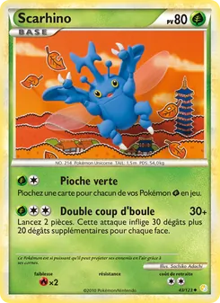Scarhino, HeartGold SoulSilver Nº 43 Normal