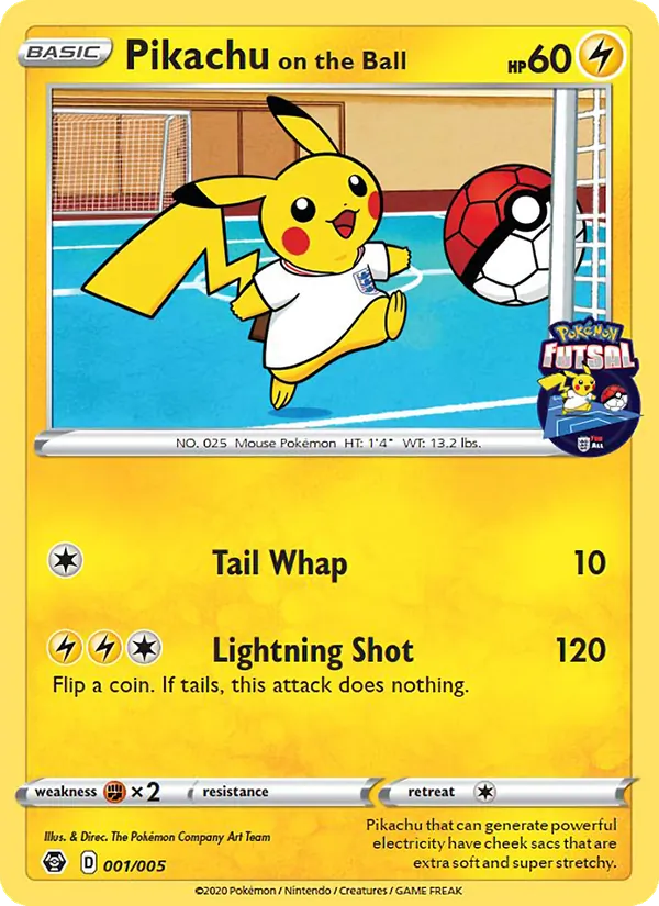 Pikachu on the Ball, Pokémon Futsal 2020 No. 1