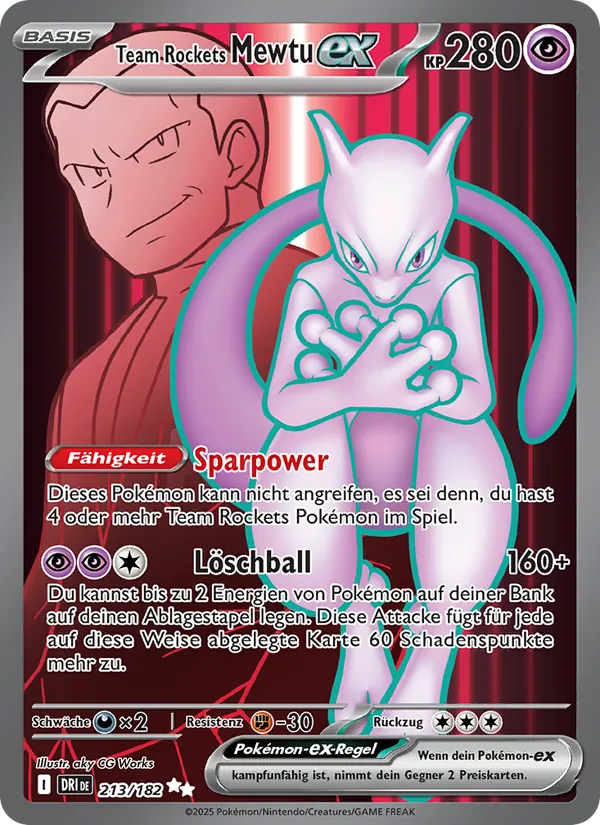 Team Rockets Mewtu-ex, Ewige Rivalen No. 213