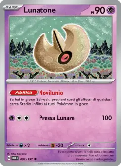 Lunatone, Ossidiana Infuocata Nº 092 Normal