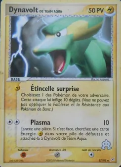 Dynavolt de Team Aqua, EX Team Magma vs Team Aqua Nº 27 Normal