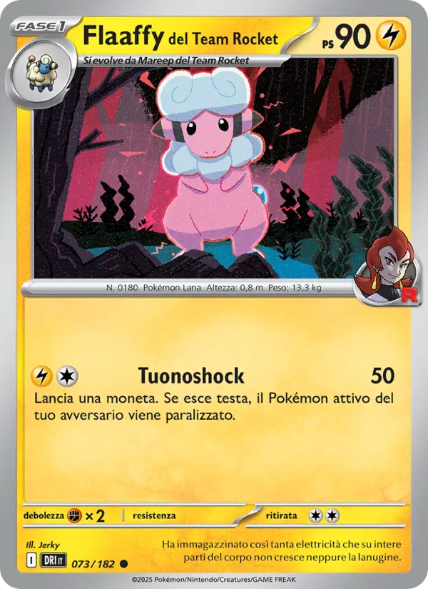Flaaffy del Team Rocket, Rivali Predestinati No. 073