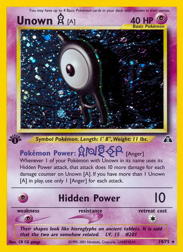 Unown [A], Neo Discovery No. 14