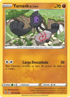Yamask de Galar, Choque Rebelde No. 101 Normal