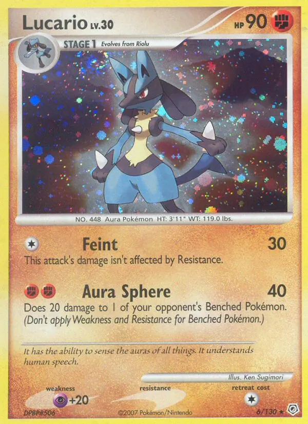 Lucario, Diamond & Pearl No. 6