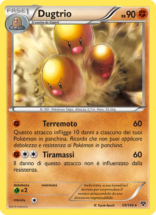 Dugtrio, XY No. 59