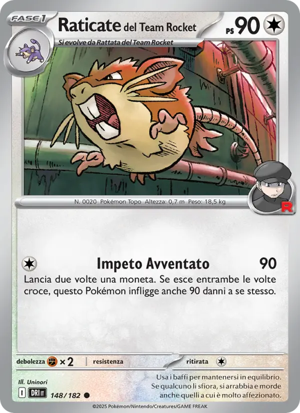 Raticate del Team Rocket, Rivali Predestinati No. 148