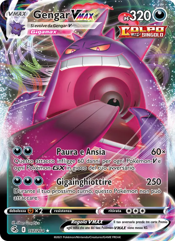 Gengar VMAX, Colpo Fusione No. 157