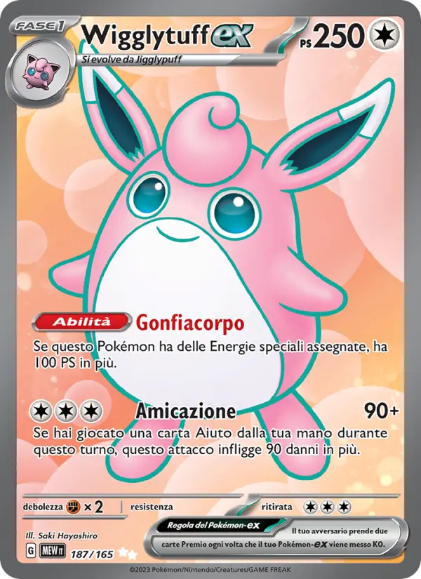 Wigglytuff-ex, 151 Nº 187