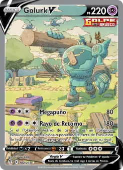 Golurk V, Cielos Evolutivos No. 182 Holo