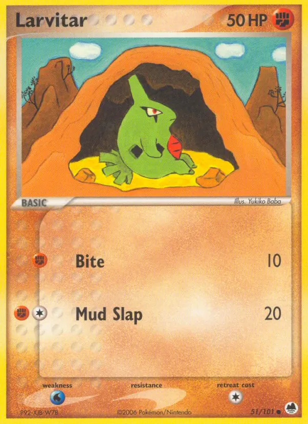 Larvitar, Dragon Frontiers No. 51