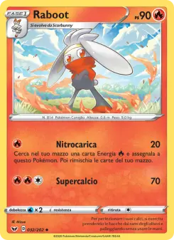 Raboot, Spada e Scudo Nº 32 Normal