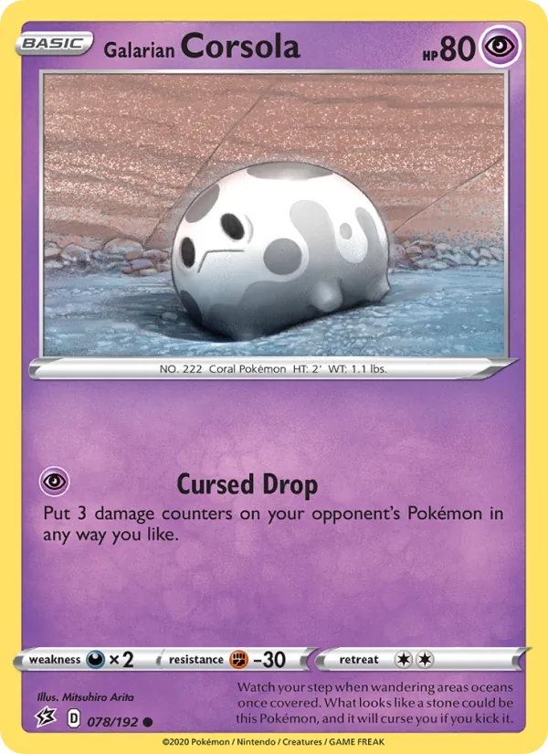 Galarian Corsola, Rebel Clash No. 78